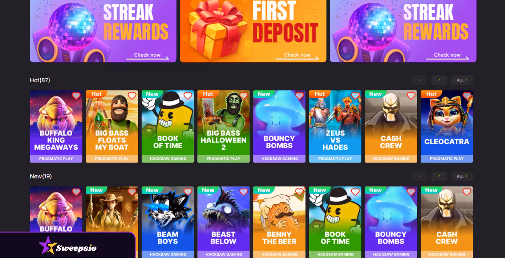 bucksjet casino games