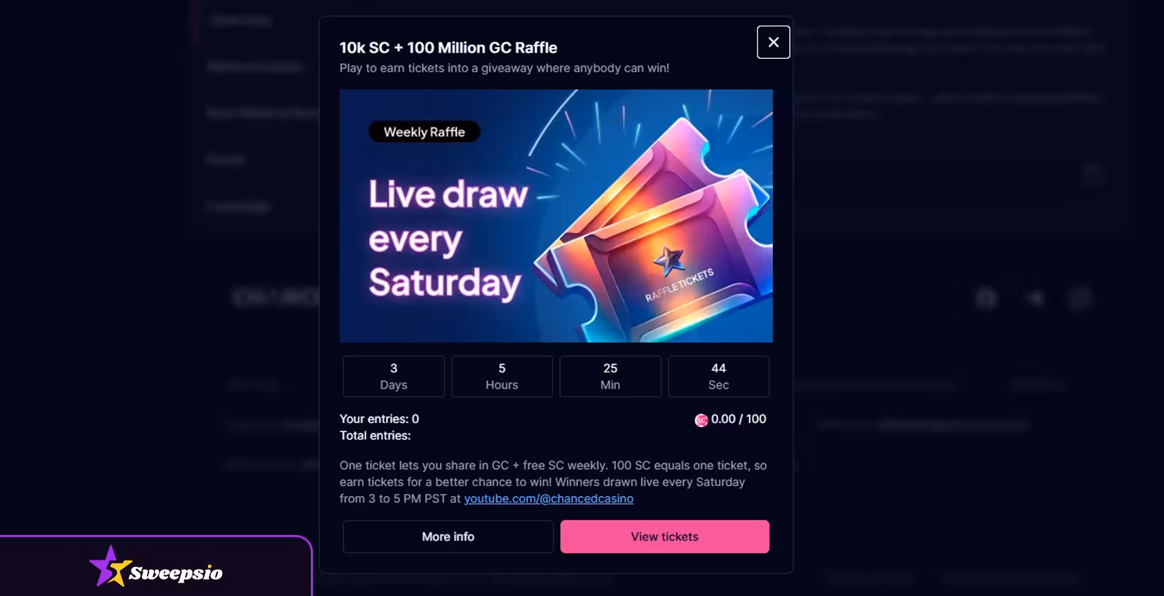 chanced live draw