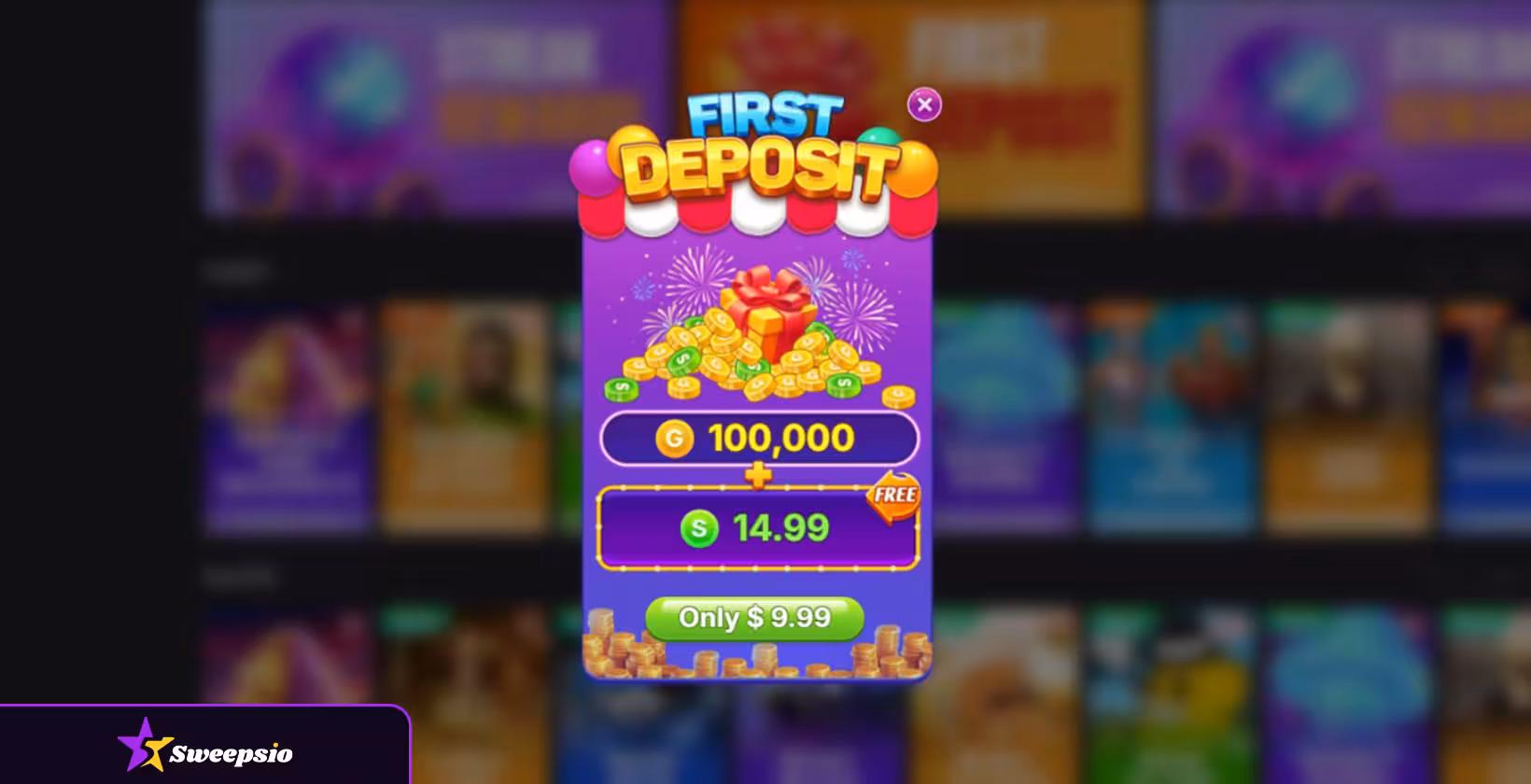 coinsbucks first deposit