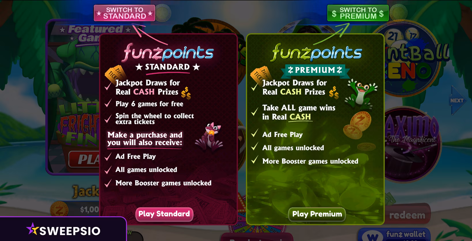 funzpoints game modes