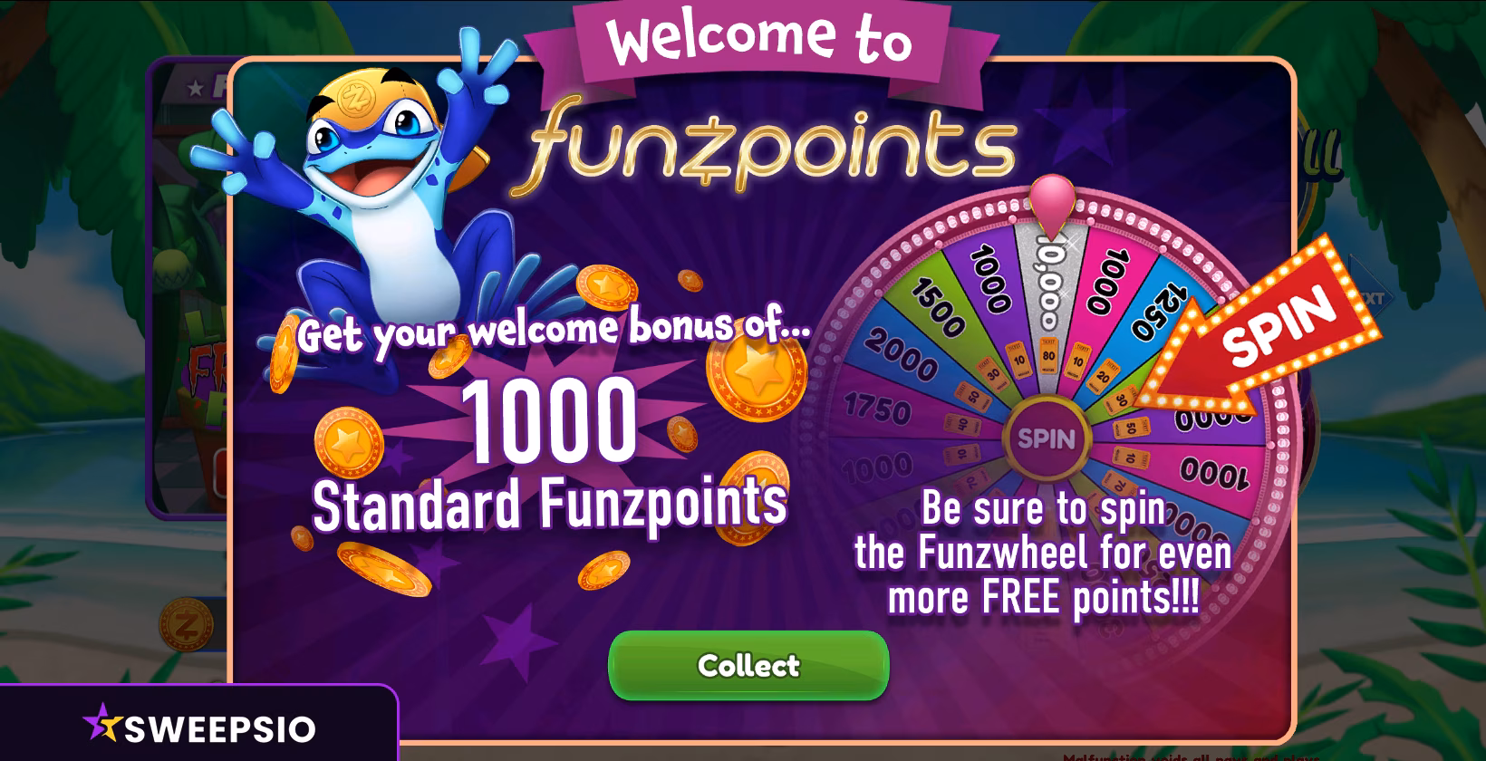 funzpoints welcome bonus