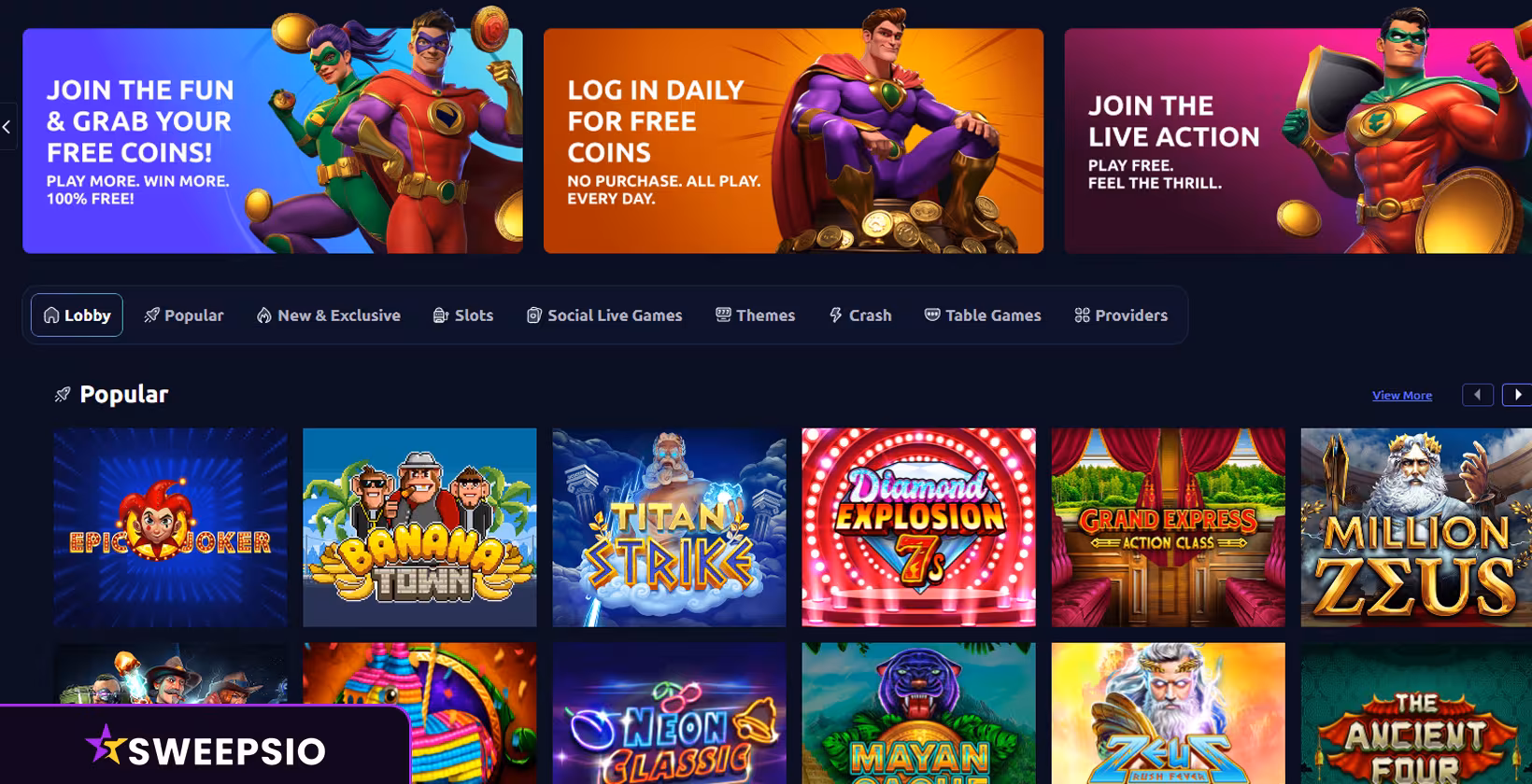 game lobby lucky stake