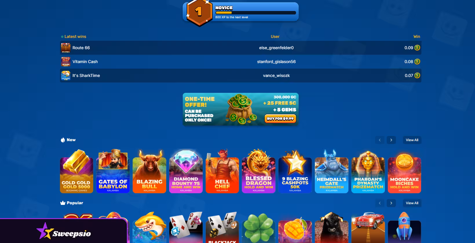 good vibes casino game lobby