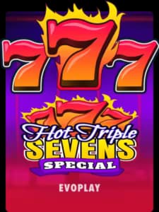 Hot Triple Sevens Special Slot Cover