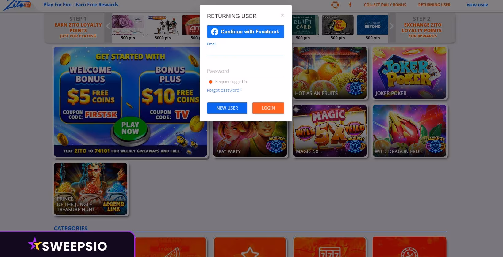 how to login at zitobox