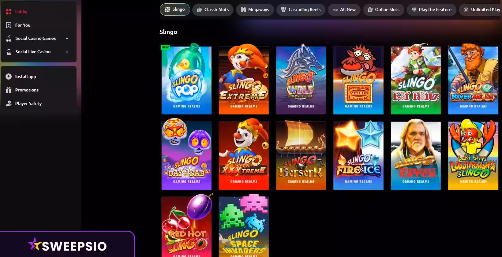 mcluck casino slingo games