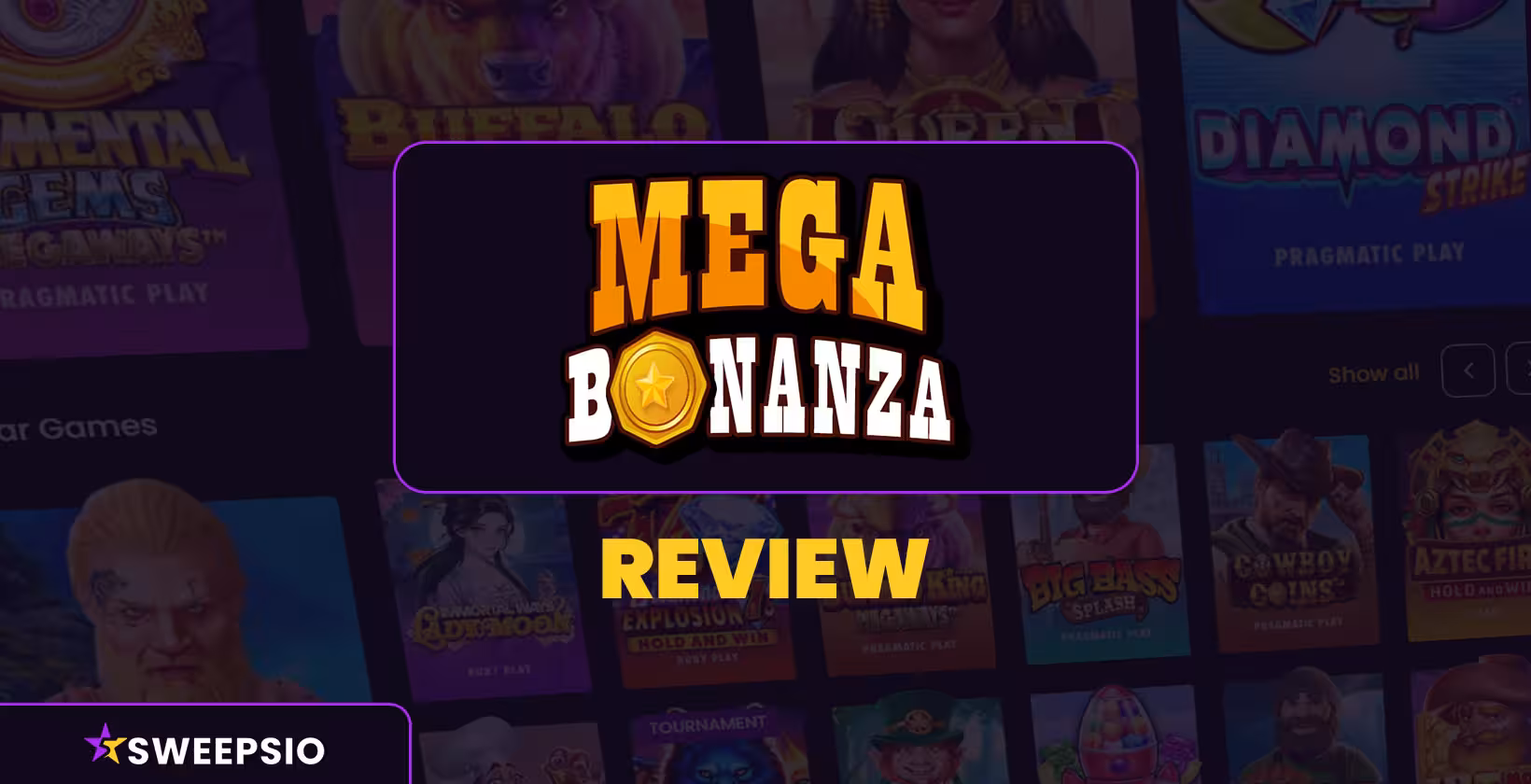 Mega Bonanza Casino review covering overview, operation model, games, and bonuses