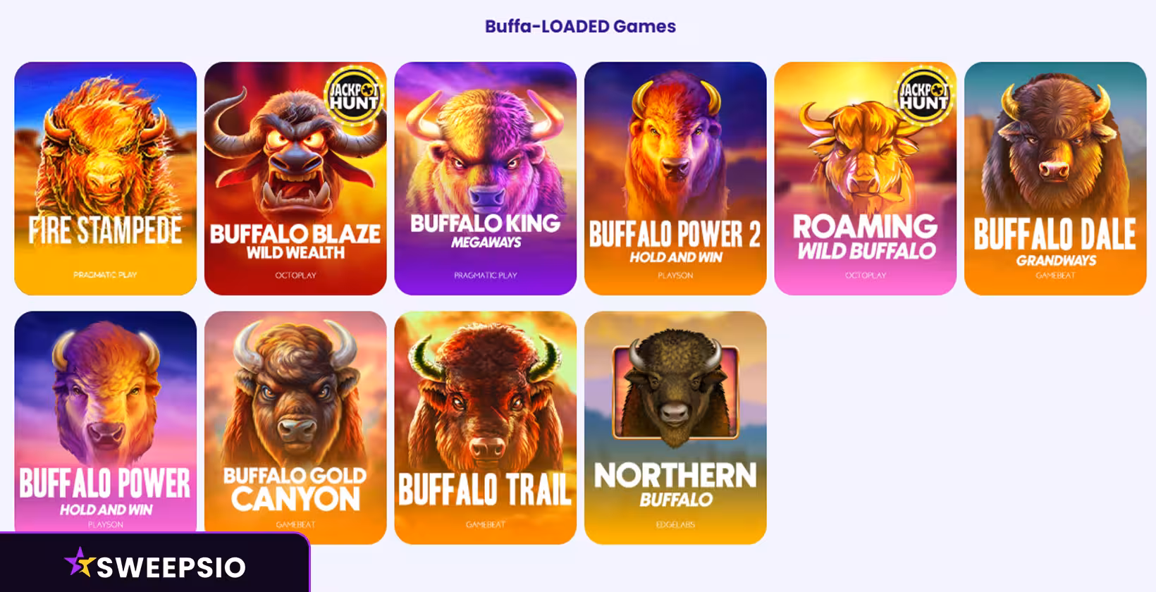 megafrenzy casino buffalo games