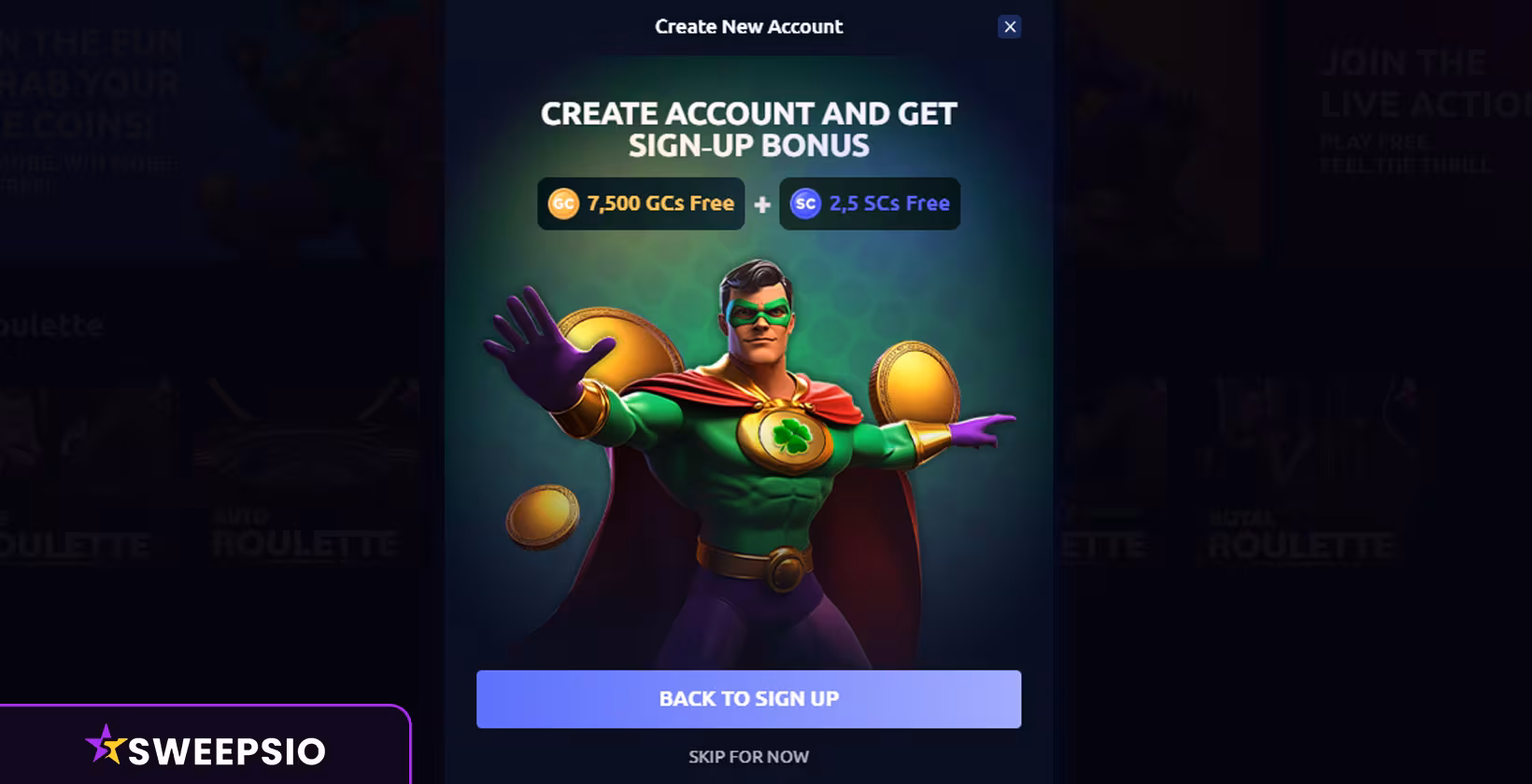 sign up bonus lucky stake