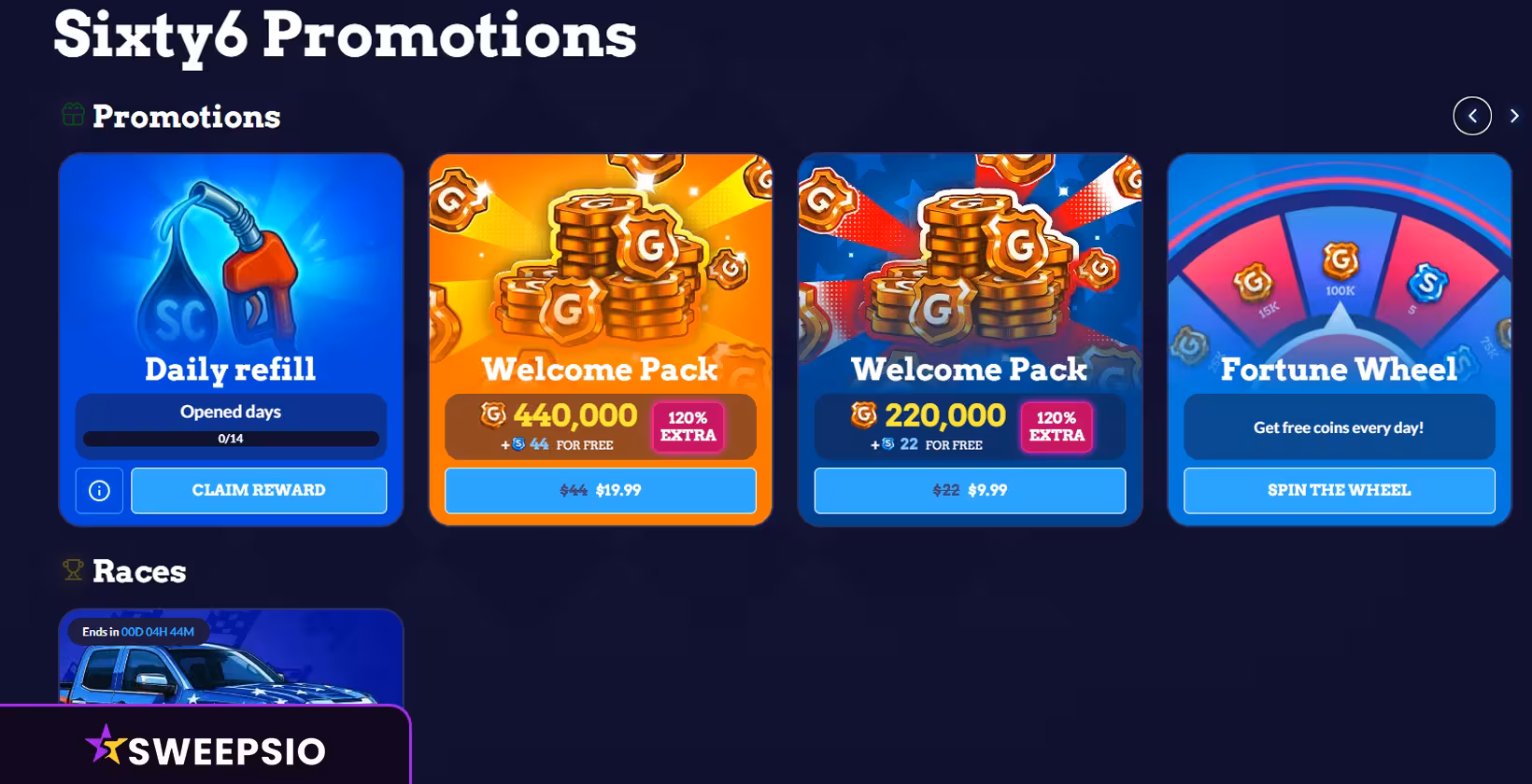 sixty6 casino promotions