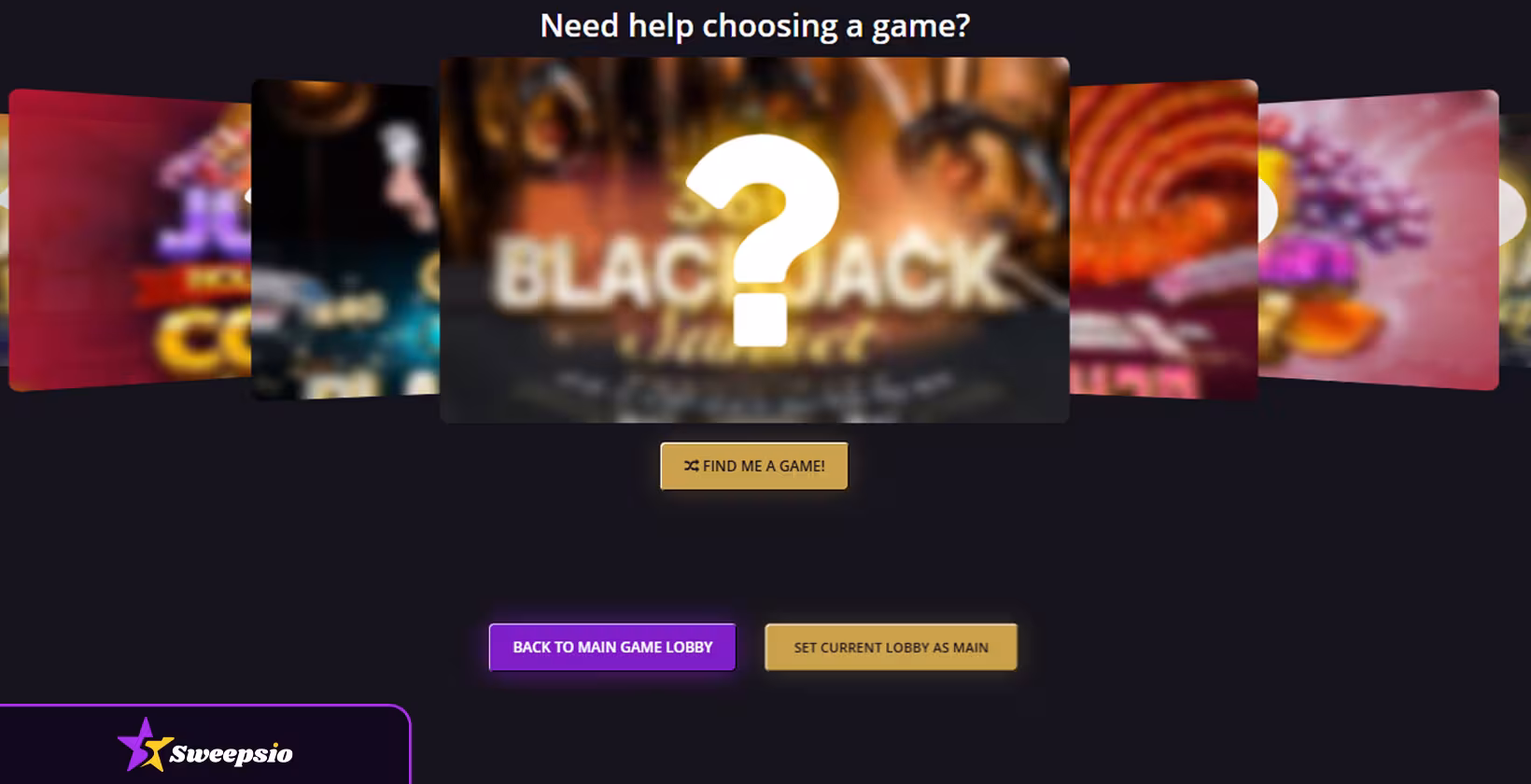 spinova games pick random game