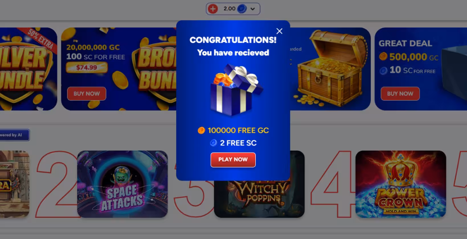 spins america welcome bonus