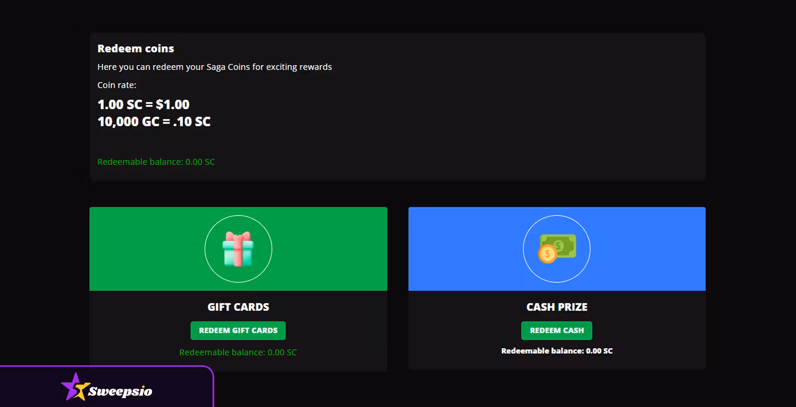 spinsaga redeem
