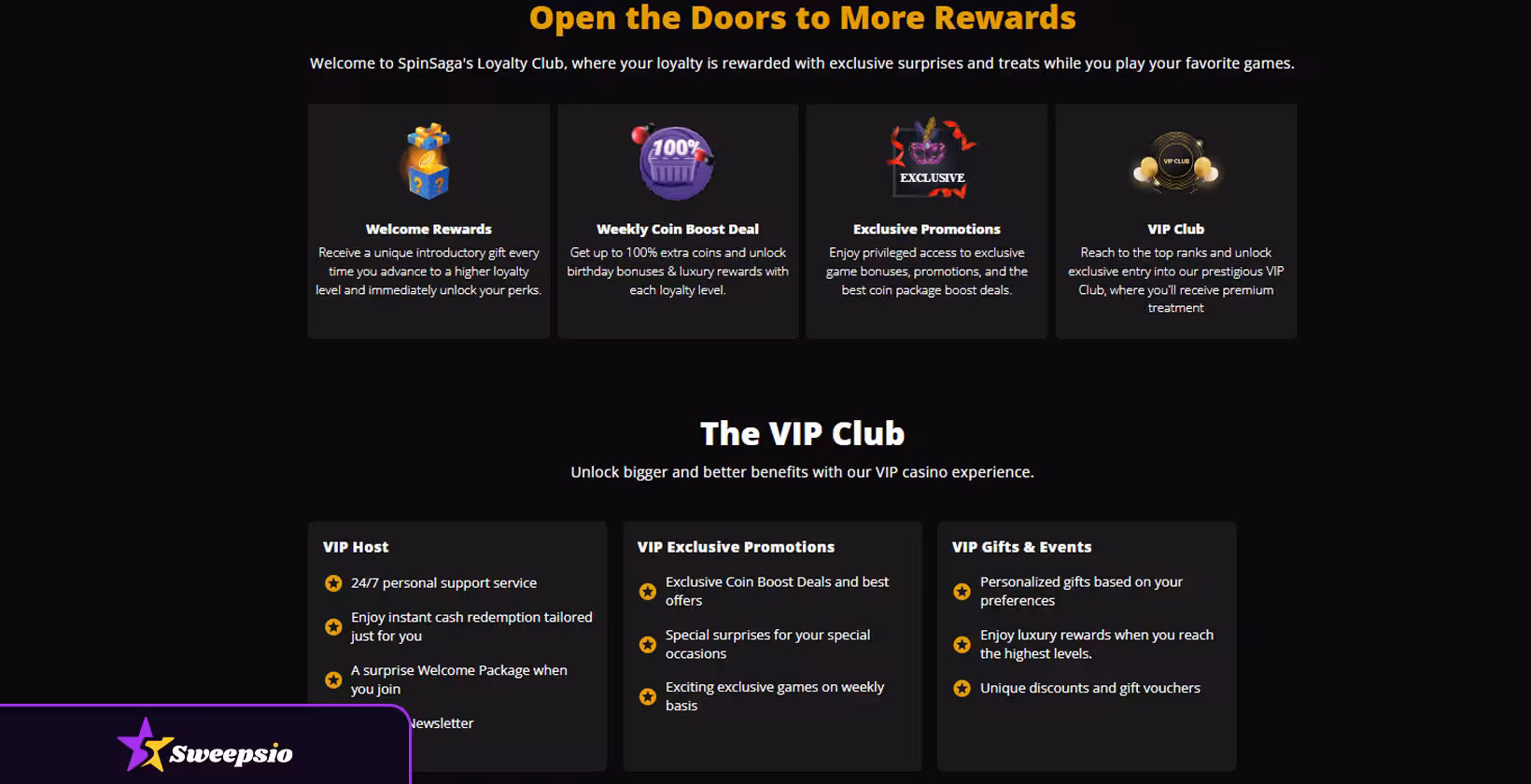 spinsaga vip program