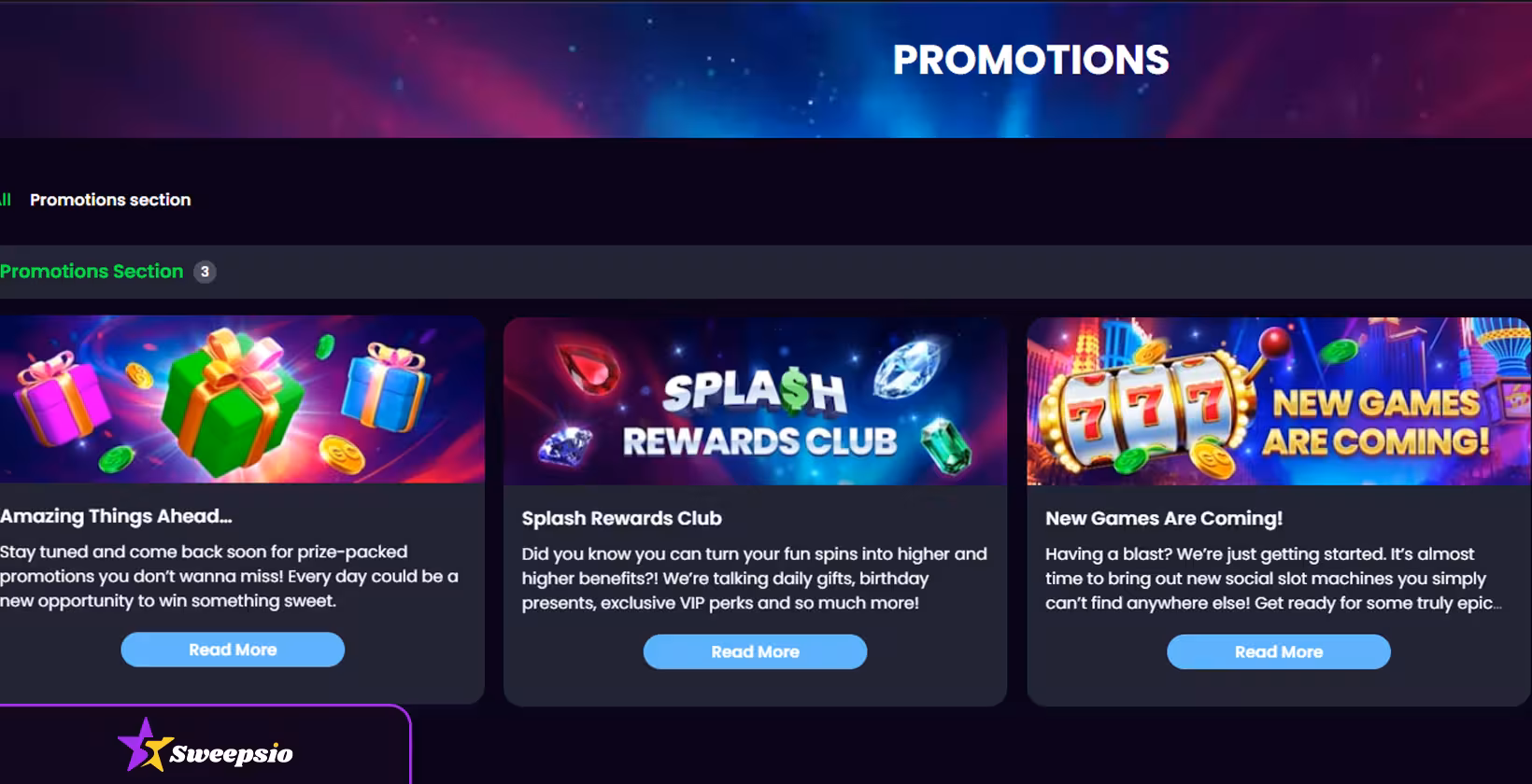 splash coins promotions