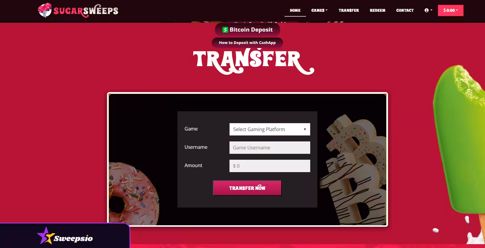 sugarsweeps casino transfer