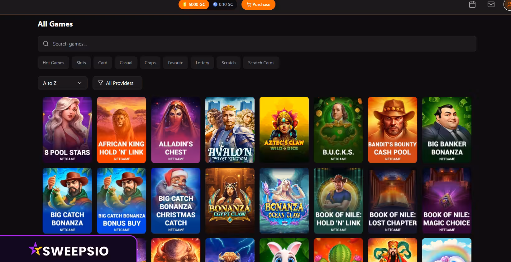 toratora casino game lobby