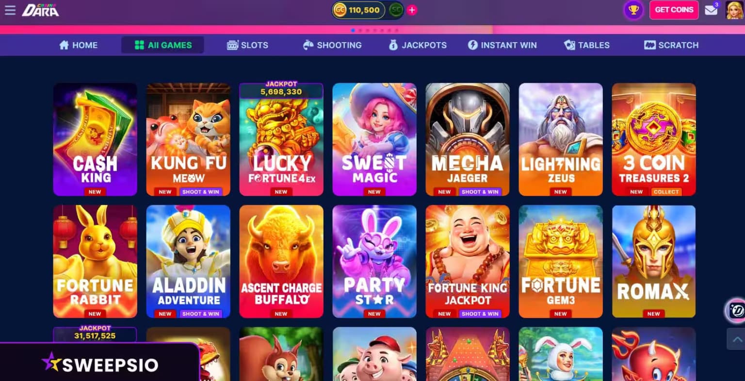 what are the dara casino games