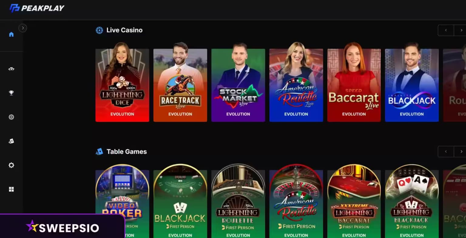 what are the games at peakplay