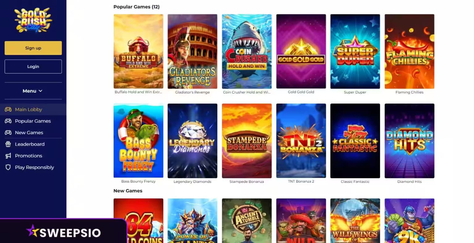 what are the gold rush city games