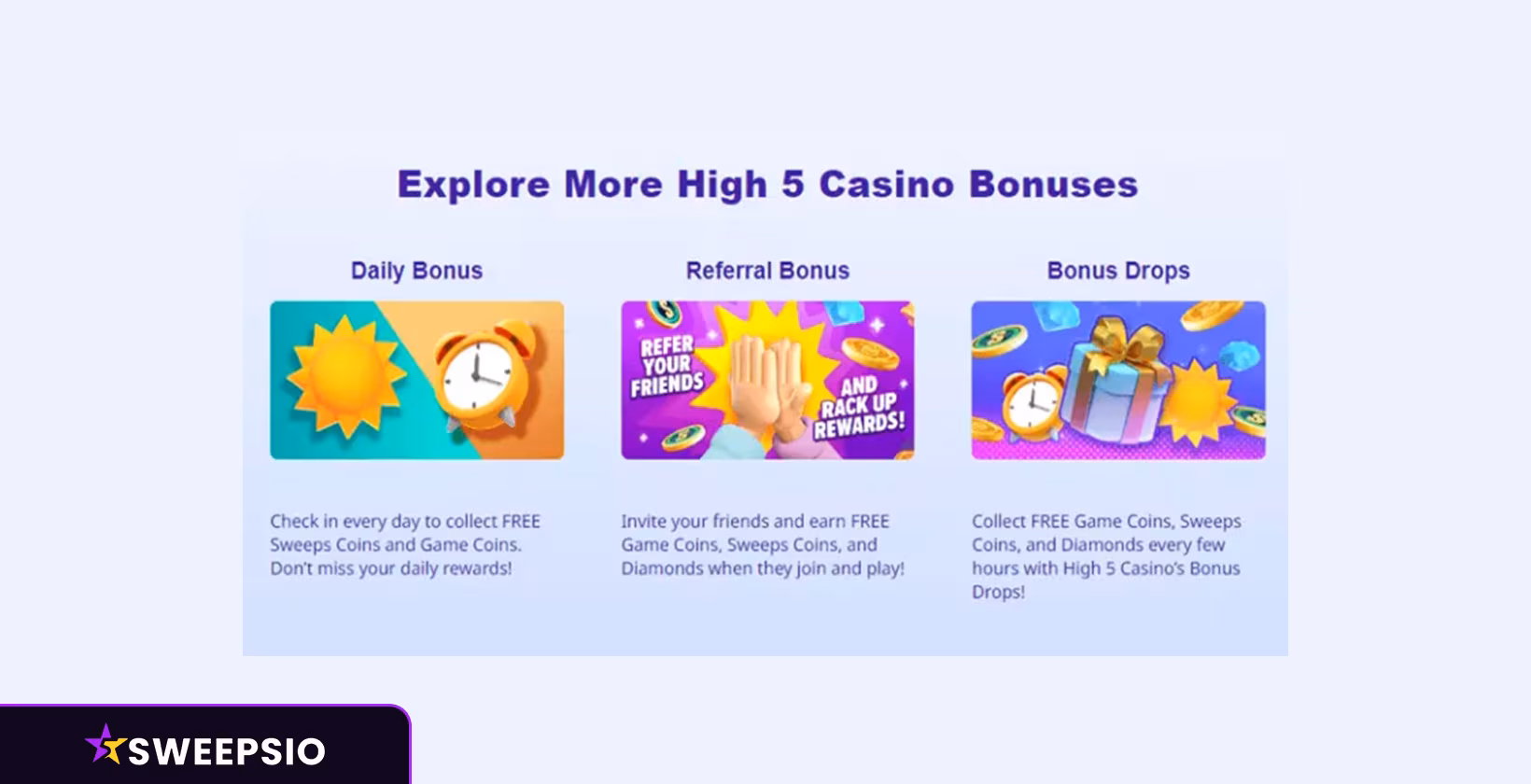 what are the high 5 casino bonus offers