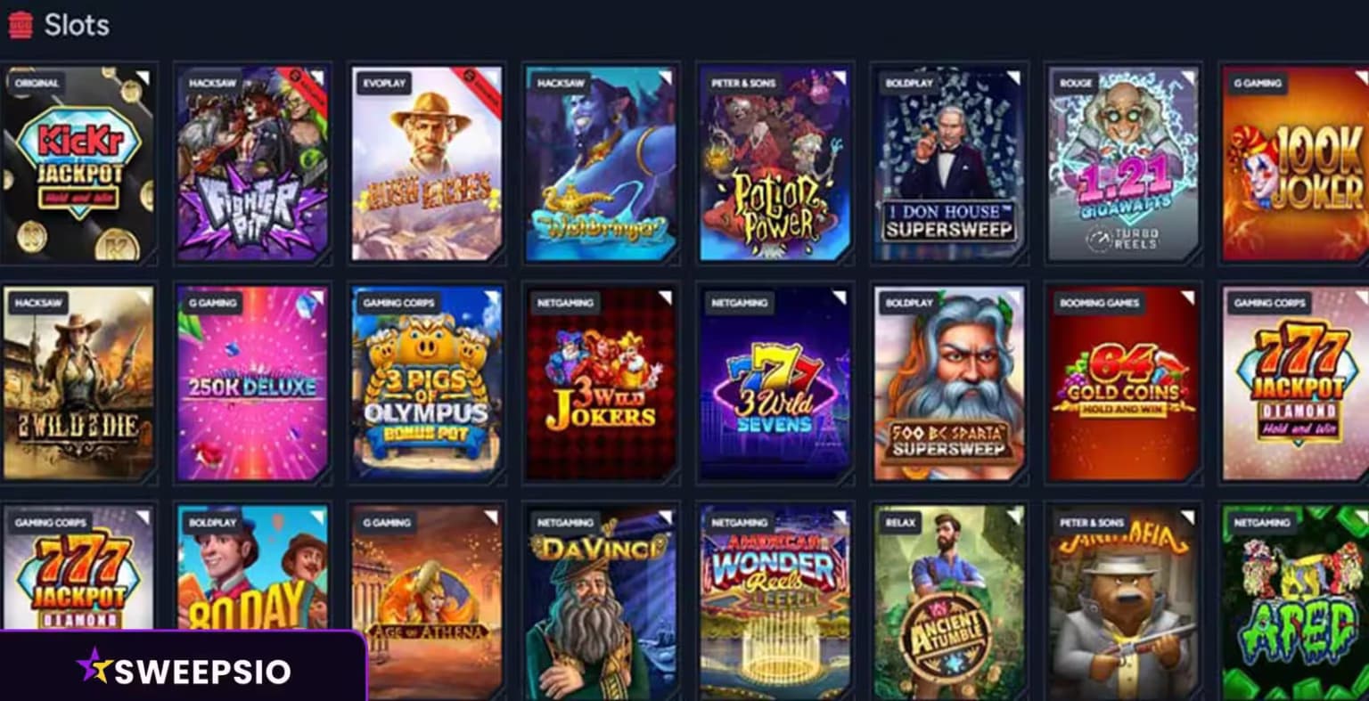 what are the kickr casino games