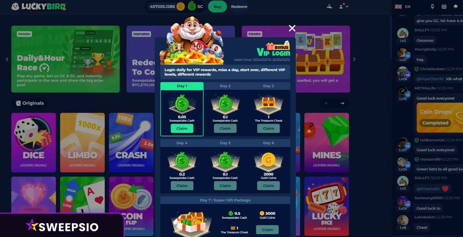 what are the luckybird.io bonus offers