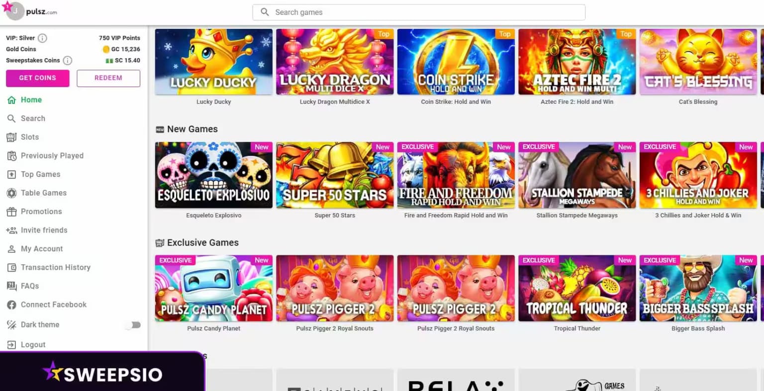 what are the pulsz games