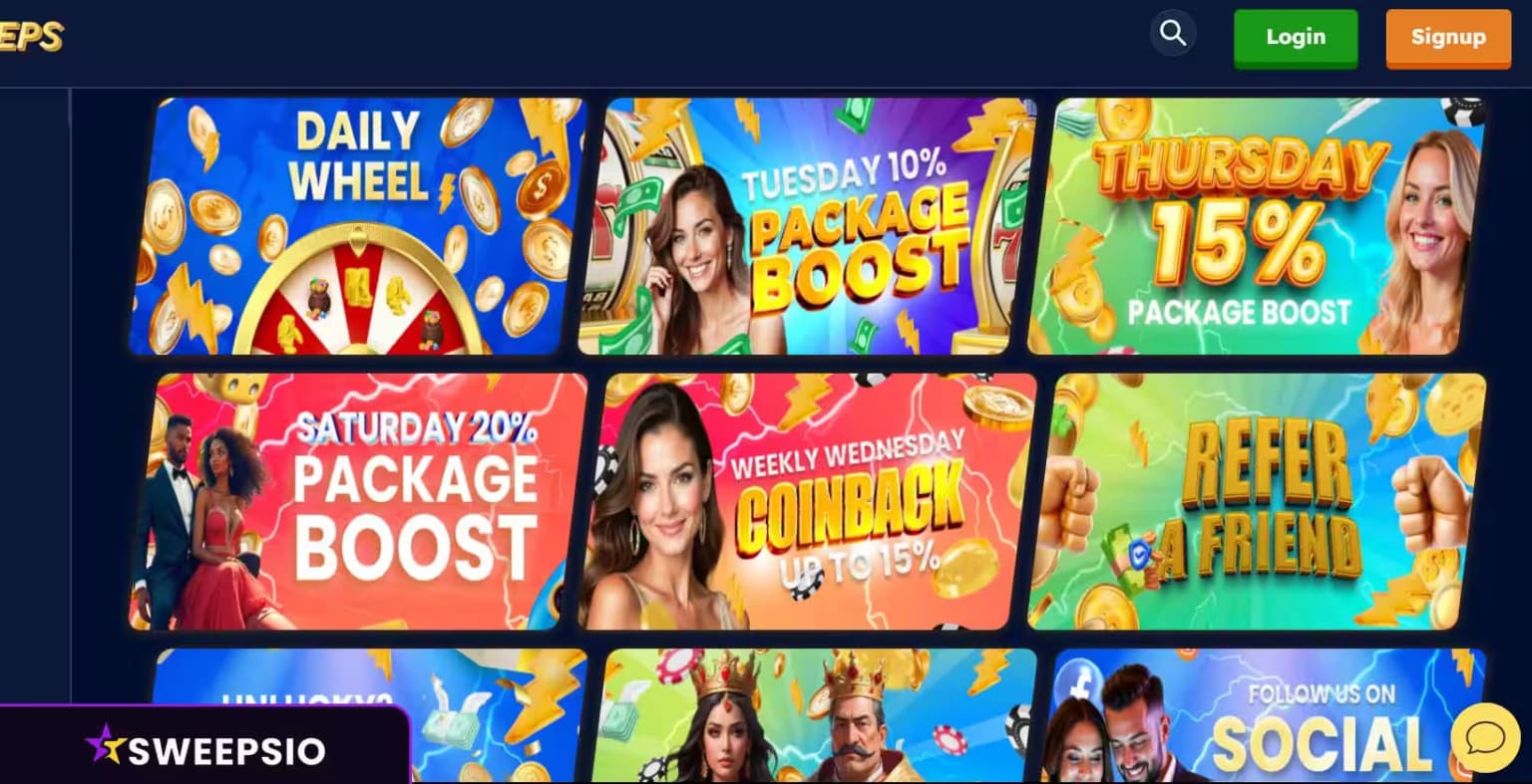 what are the speedsweeps bonus offers