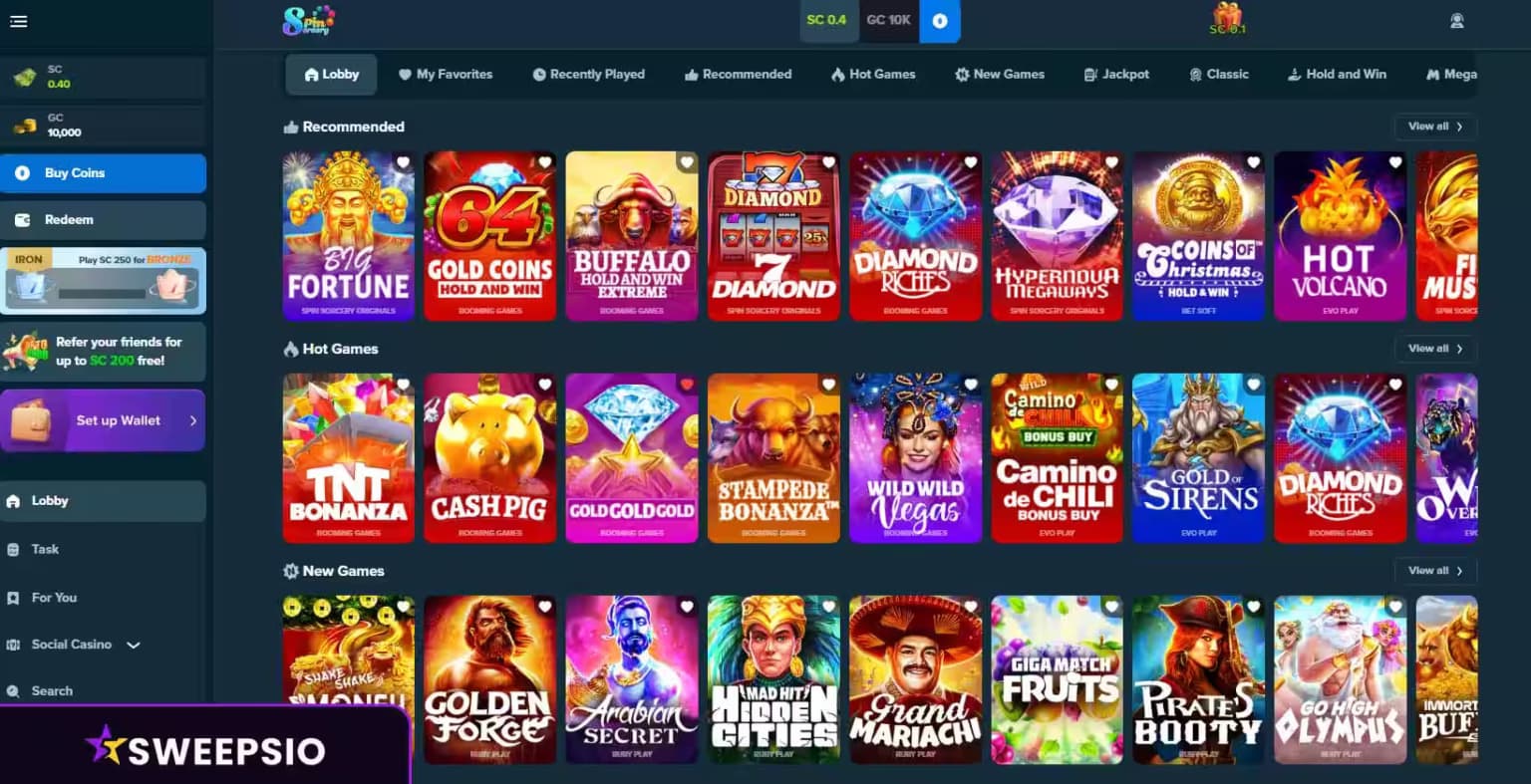what are the spin sorcery games