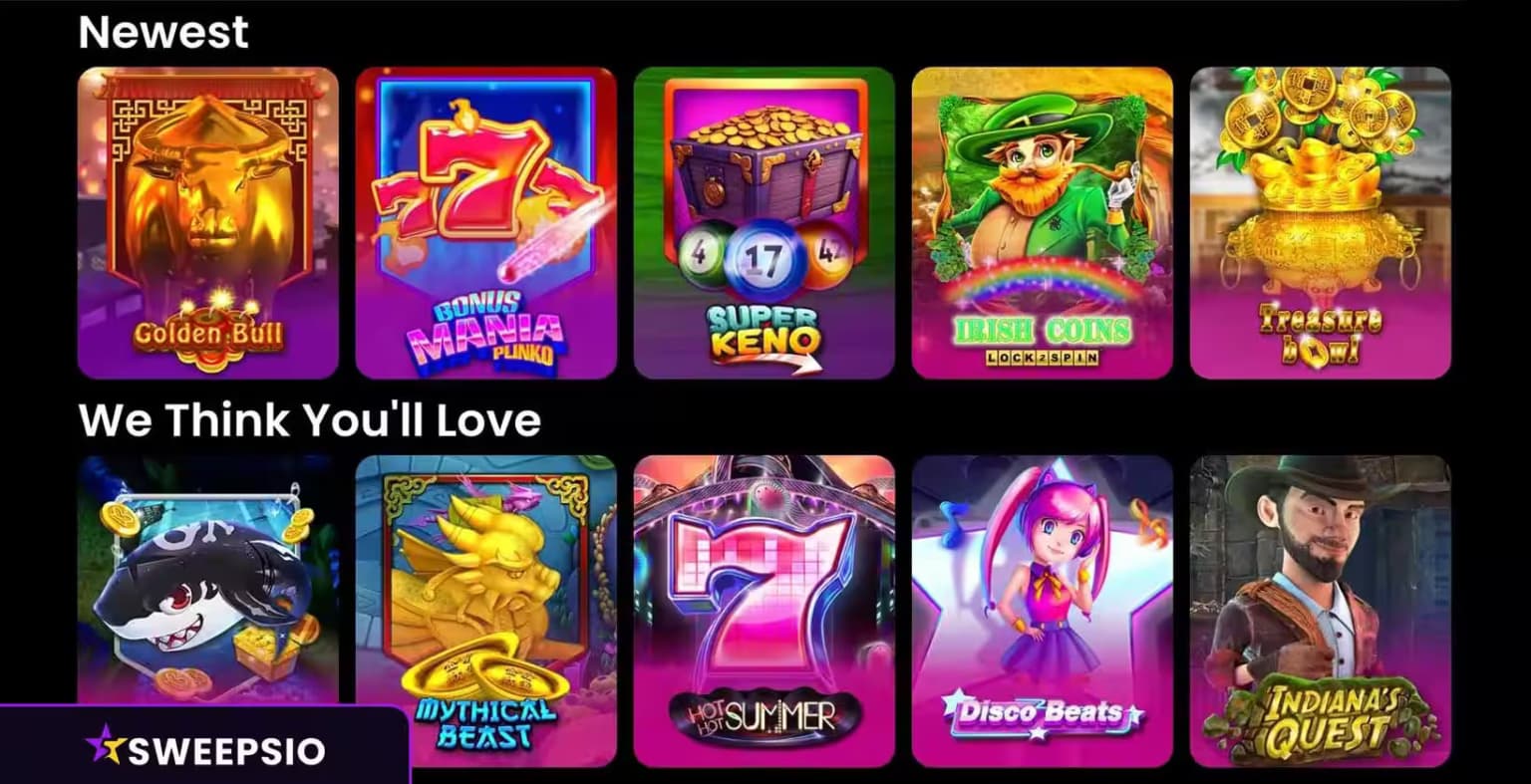what are the spinfinite casino games
