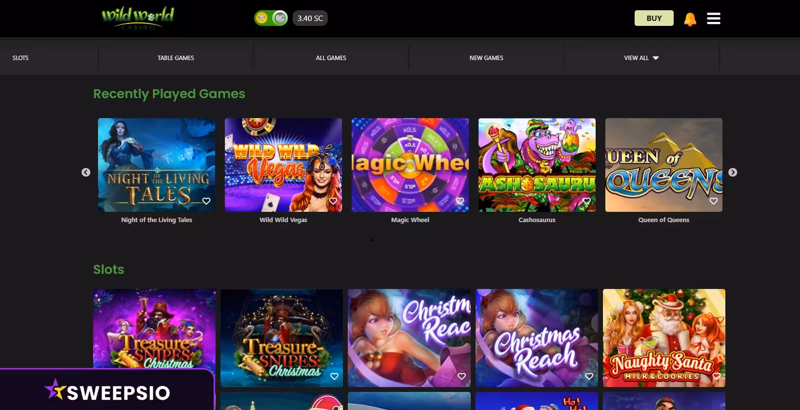 what are the wild world casino games 