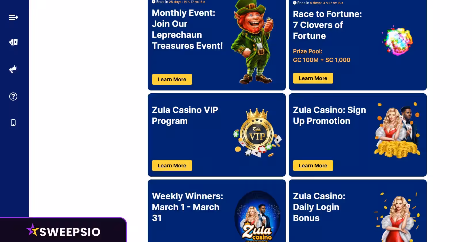 what kind of bonuses are available in zula